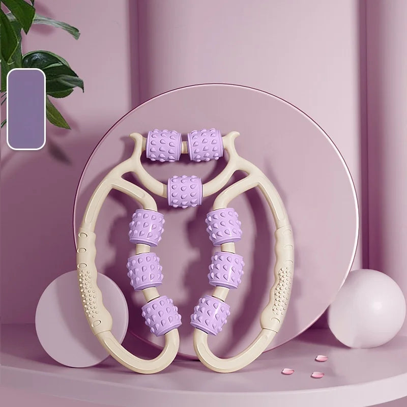MuskelFlow – 9-Rollen-Massageroller für Beine, Arme & Nacken ✨