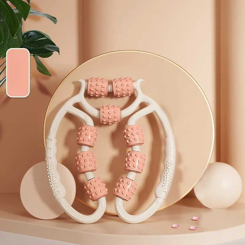 MuskelFlow – 9-Rollen-Massageroller für Beine, Arme & Nacken ✨