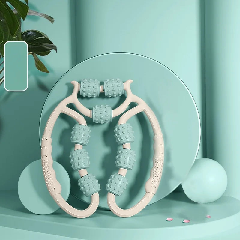 MuskelFlow – 9-Rollen-Massageroller für Beine, Arme & Nacken ✨